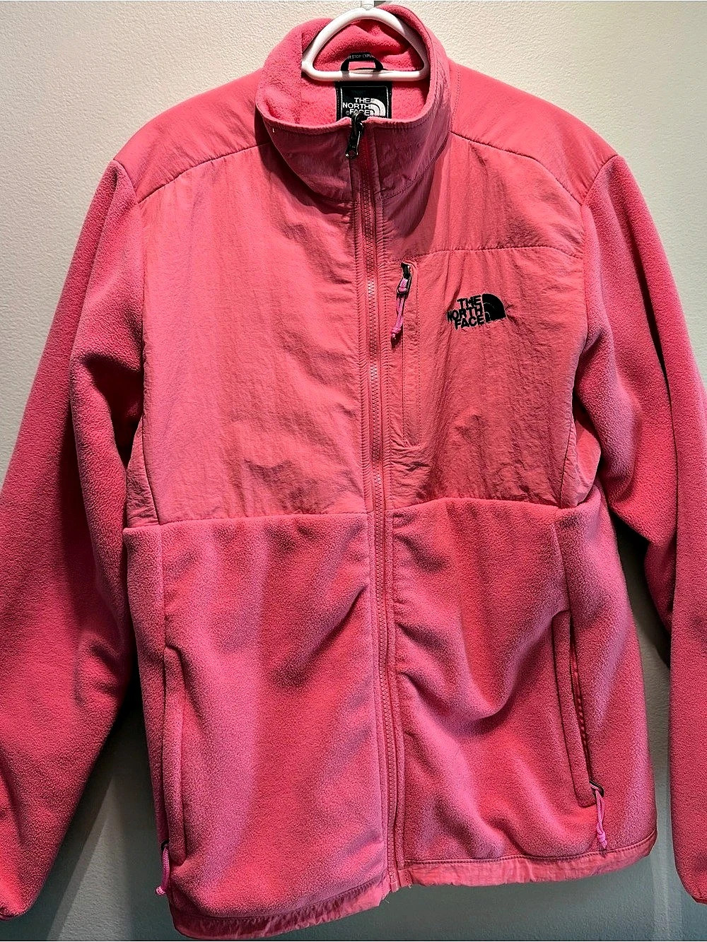 North Face Women's Pink Fleece Jacket 2XL